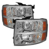 xTune Chevy Silverado 07-13 Crystal Headlights Chrome HD-JH-CS07-AM-C OffRoadUSA.com