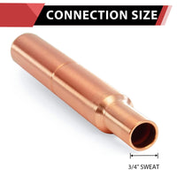 3/4" Sweat Straight MIP Copper Water Hammer Arrestor Plumbingsell