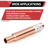 3/4" Sweat Straight MIP Copper Water Hammer Arrestor Plumbingsell