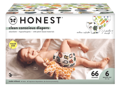 The Honest Company Clean Conscious Baby Diapers, Size 6, 66 ct EasyOptionXY LLC