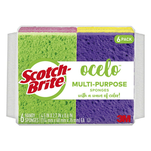 Scotch-Brite ocelo Multi-Purpose Sponges, 6 Sponges EasyOptionXY LLC