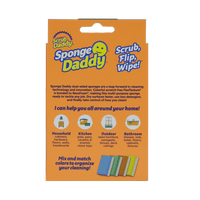 Scrub Daddy Sponge Daddy Dual-Sided Non- Scratch Sponge, 4 Count EasyOptionXY LLC