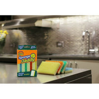 Scrub Daddy Sponge Daddy Dual-Sided Non- Scratch Sponge, 4 Count EasyOptionXY LLC