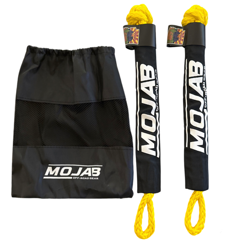 Soft Shackle 1/2'' x 22'' with sleeve and bag (Set of 2 Shackles) (Lifetime Warranty) MOJAB OFFROAD