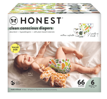 The Honest Company Clean Conscious Baby Diapers, Size 6, 66 ct EasyOptionXY LLC