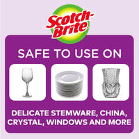 Scotch-Brite Sponge for Delicate Surfaces, Gentle Safe Clean, 3 Scrubbers EasyOptionXY LLC