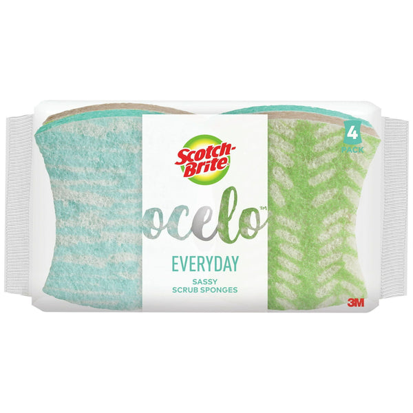 Scotch-Brite ocelo Non-Scratch Everyday Scrub Sponge, 4 Count EasyOptionXY LLC