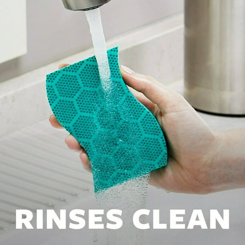 Scotch-Brite Stay Fresh Sponges, Heavy Duty, Antibacterial, 3 Scrubbers EasyOptionXY LLC