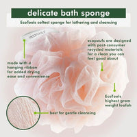 EcoTools Delicate Bath Sponge Recycled Netting for Adults, 1 Count EasyOptionXY LLC