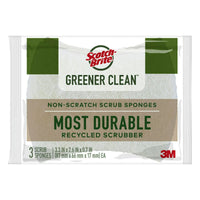 Scotch-Brite Greener Clean Non-Scratch Scrub Sponge, 3 Count EasyOptionXY LLC