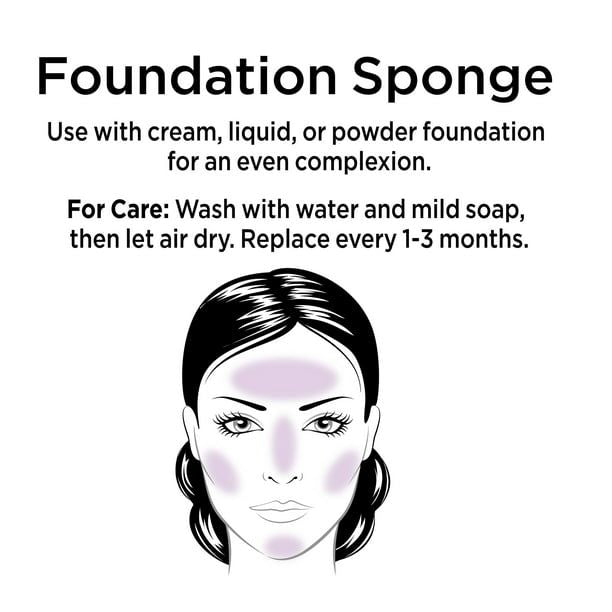 Equate Beauty Foundation Sponge, 1 Count EasyOptionXY LLC