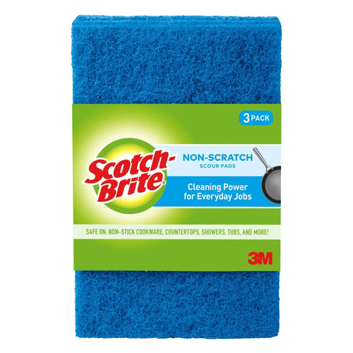 Scotch-Brite Non-Scratch Scour Pads, 3 Pads Total EasyOptionXY LLC