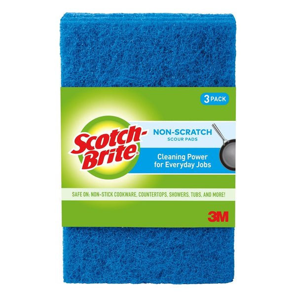 Scotch-Brite Non-Scratch Scour Pads, 3 Pads Total EasyOptionXY LLC