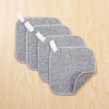 Mainstays Dish Scrubber, 4 Pack, 6 in x 6 in, Gray EasyOptionXY LLC