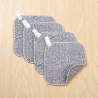 Mainstays Dish Scrubber, 4 Pack, 6 in x 6 in, Gray EasyOptionXY LLC