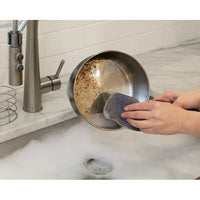 Mainstays Dish Scrubber, 4 Pack, 6 in x 6 in, Gray EasyOptionXY LLC