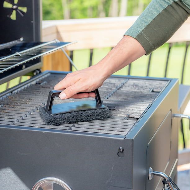 Expert Grill BBQ Grill Scrubber, Heavy Duty Black Barbecue Cleaning Scrubber EasyOptionXY LLC