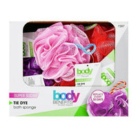 Freeman Mesh Tie Dye Bath Pouf and Loofah, Exfoliating Bath Sponge, Colors May Vary, 1 Count EasyOptionXY LLC