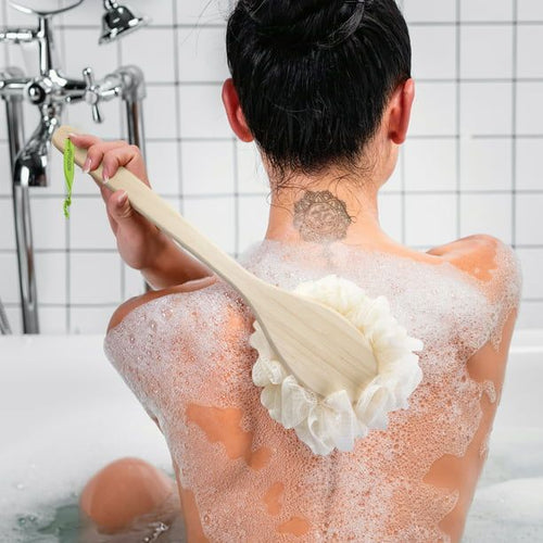 EcoTools EcoPouf Bath Brush, Bath Loofah & Handle, 1 Count EasyOptionXY LLC