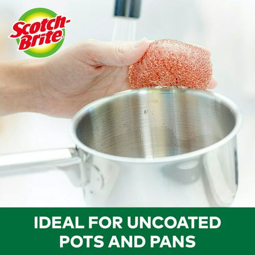 Scotch-Brite Copper Coated Scouring Pads, 3 Count EasyOptionXY LLC