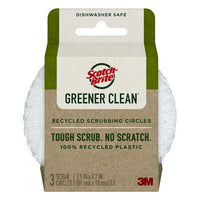 Scotch-Brite Greener Clean Recycled Scrubbing Circles, 3 Scrubbers EasyOptionXY LLC