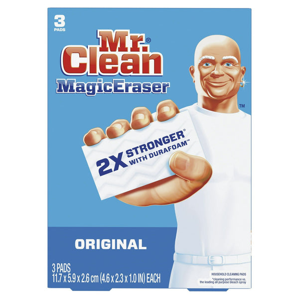 Mr. Clean Original Magic Eraser All-Purpose Foam Cleaning Pads with Durafoam, 3 Ct EasyOptionXY LLC