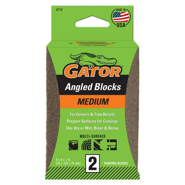 Gator 2-5/8x4 Double Angled Sponge Medium, 2 Pack EasyOptionXY LLC
