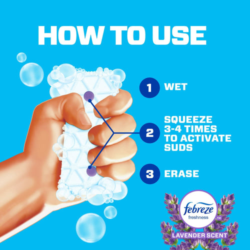 Mr. Clean Magic Eraser Bath Scrubber with Febreze Lavender Scent, 7 Ct EasyOptionXY LLC