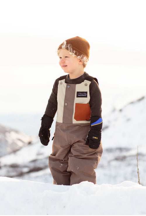 Waterproof Snow bib for youth and toddler Keep the Littles Wild