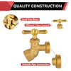 3/4" FIP x 3/4" MHT Brass No-Kink Hose Bibb (Lead Free) Plumbingsell