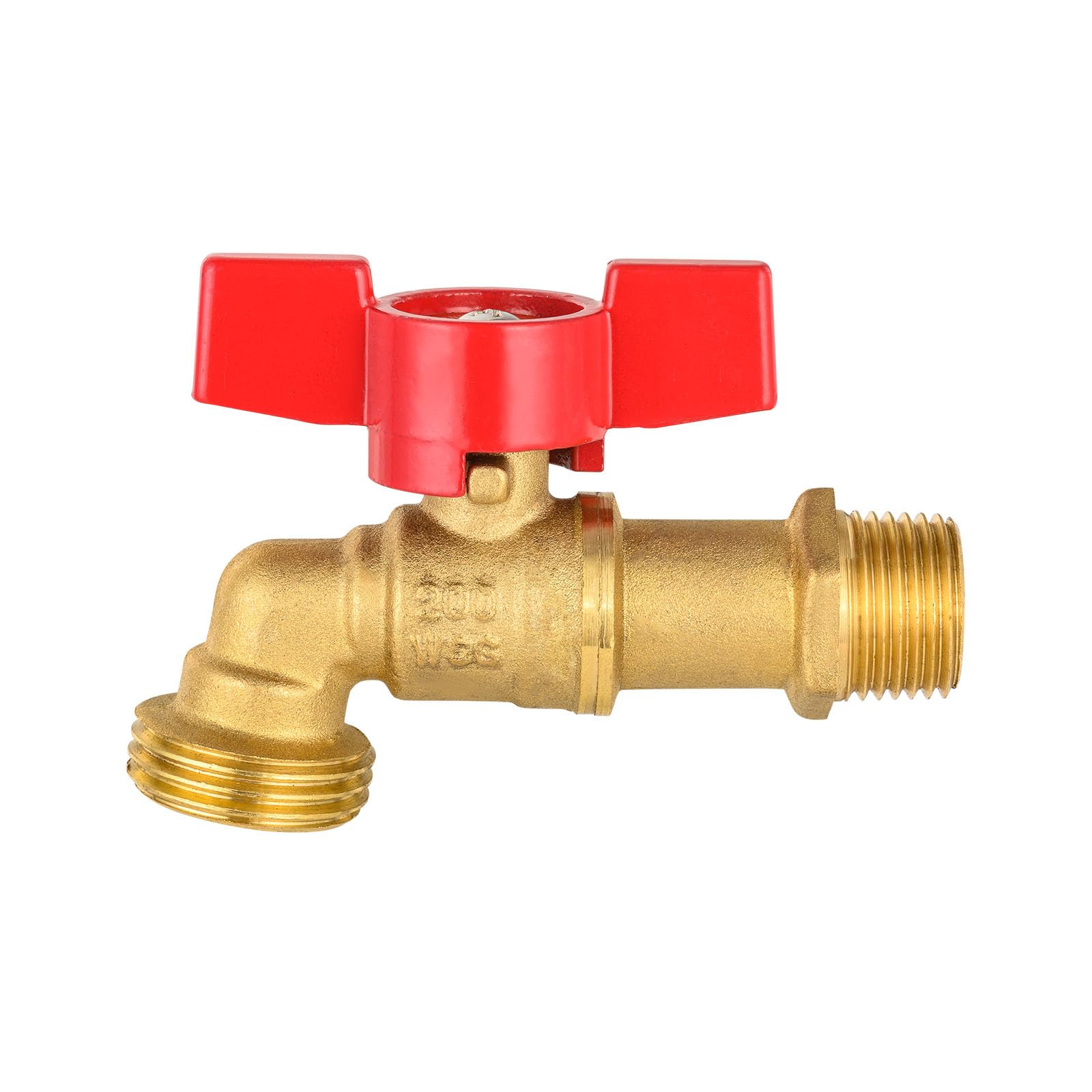 10 Pcs 3/4" MIP x 3/4" MHT Brass Hose Bibb (Lead Free) Plumbingsell