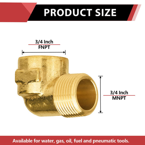 3/4" MNPT X FNPT Elbow Plumbingsell