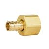 PEX-B Crimp 3/4" PEX x 3/4" Female NPT Brass Swivel Adapter (Lead Free) Plumbingsell