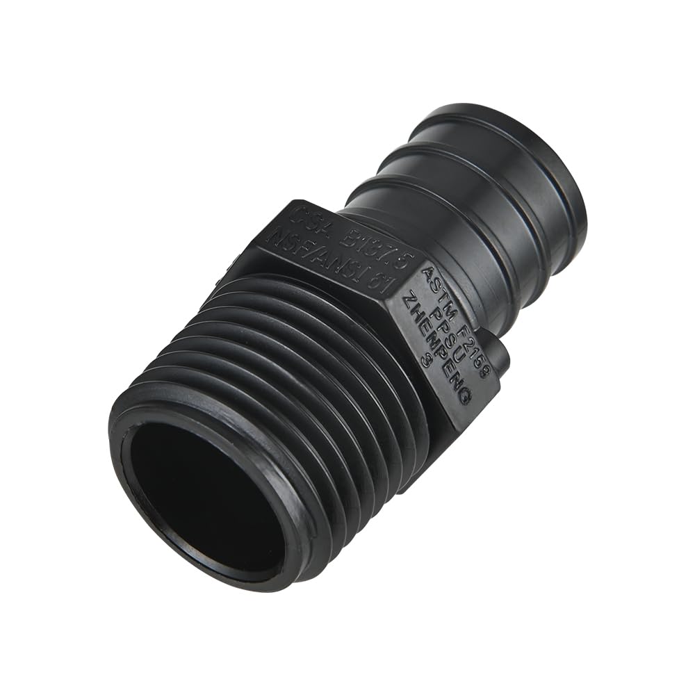 30 Pcs PEX-B Crimp 3/4" x 1/2" PPSU Male Adapter