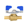 3/4" PEX Crimp Butterfly Ball Valve, Blue (Lead Free) Plumbingsell