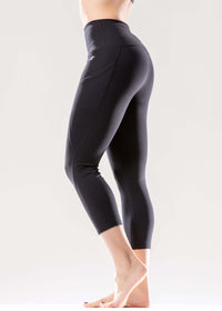 Jolie High-Waisted Capri Leggings with Hip Pockets Jupiter Gear