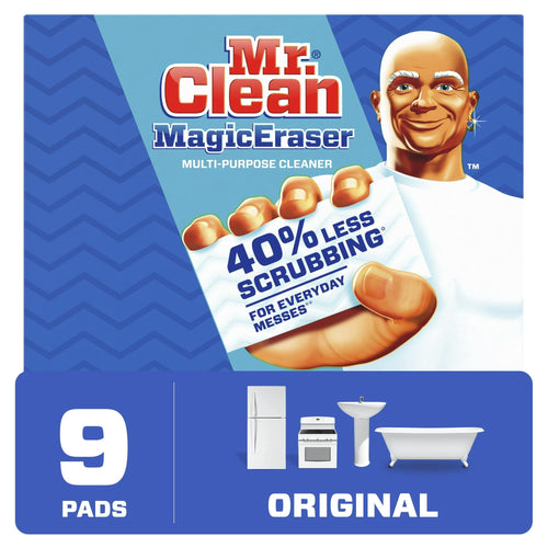 Mr. Clean Magic Eraser Original, Cleaning Pads with Durafoam, 9 Ct EasyOptionXY LLC