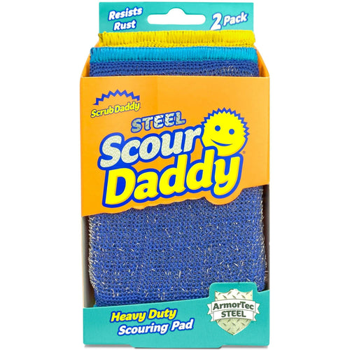 Scrub Daddy Scour Daddy Steel Sponge, 2 Count EasyOptionXY LLC