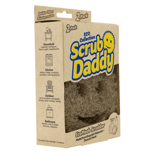 Scrub Daddy Eco Daddy Medium Duty Scrubber Sponge for Kitchen, 100% biodegradable, 2 Pk EasyOptionXY LLC