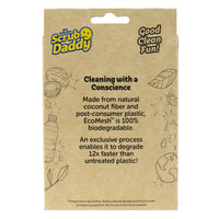 Scrub Daddy Eco Daddy Medium Duty Scrubber Sponge for Kitchen, 100% biodegradable, 2 Pk EasyOptionXY LLC