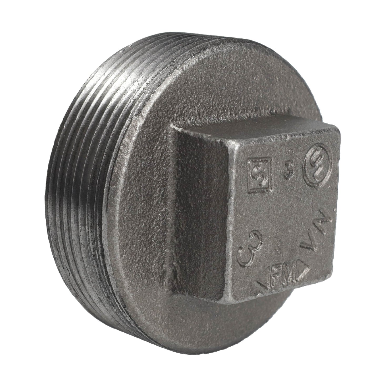 3 in. Black Plug PIPE DECOR