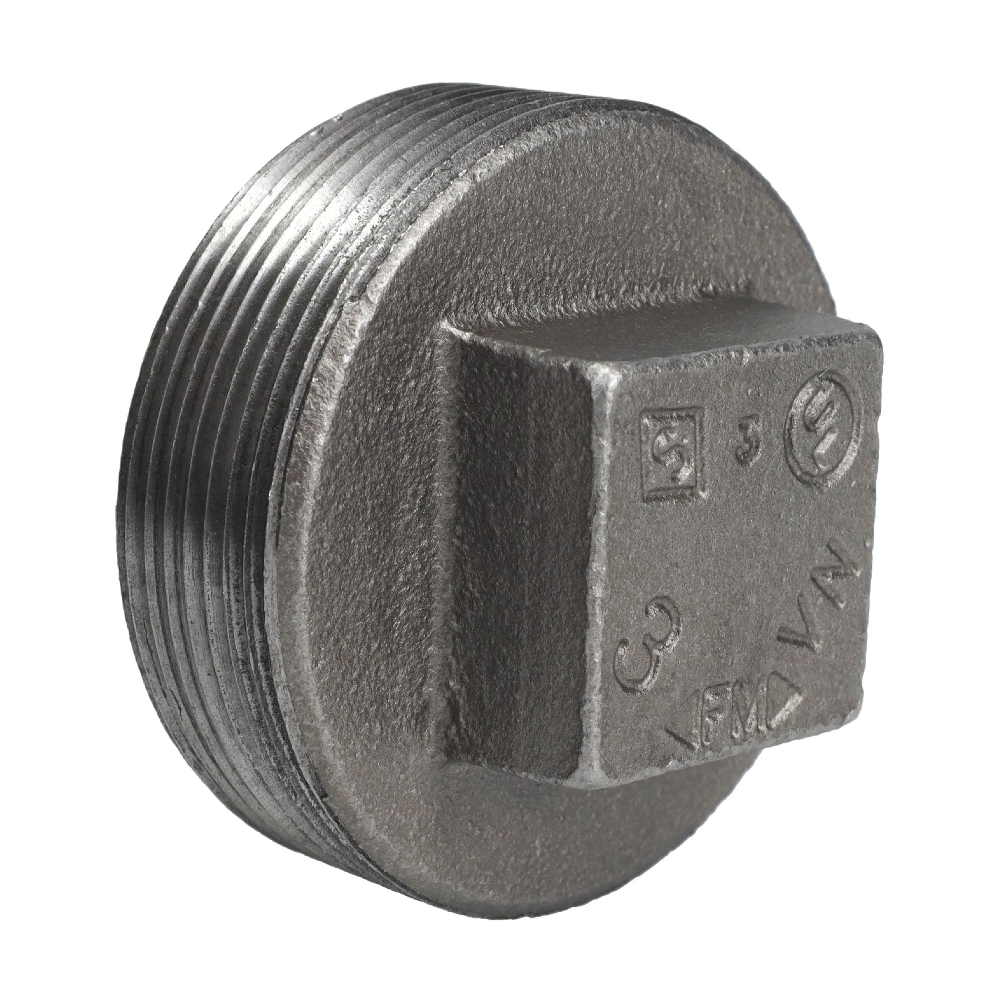 3 in. Black Plug PIPE DECOR