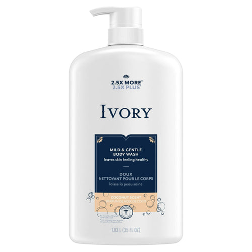 Ivory Mild and Gentle Body Wash, Coconut Scent, 35 oz EasyOptionXY LLC