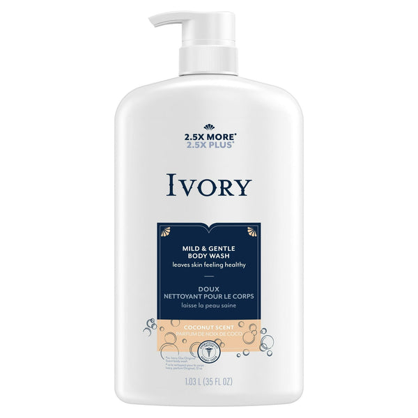 Ivory Mild and Gentle Body Wash, Coconut Scent, 35 oz EasyOptionXY LLC