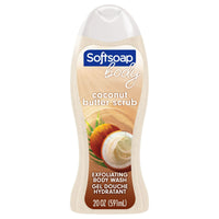 Softsoap Exfoliating Body Wash, Coconut Butter Scrub, 20 fl oz EasyOptionXY LLC