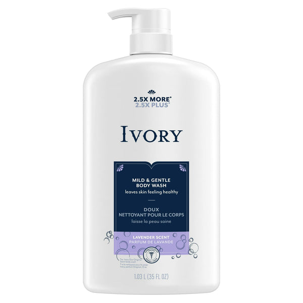 Ivory Mild and Gentle Body Wash, Lavender Scent, 35 oz EasyOptionXY LLC