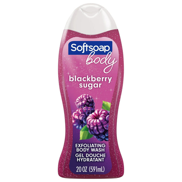 Softsoap Exfoliating Body Wash, Blackberry Sugar Scrub, 20 oz EasyOptionXY LLC
