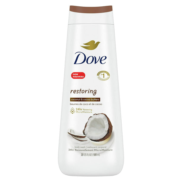 Dove Restoring Coconut and Cocoa Butter Liquid Body Wash, 20 oz EasyOptionXY LLC