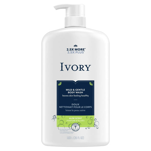 Ivory Mild and Gentle Body Wash, Aloe Scent, 35 oz EasyOptionXY LLC
