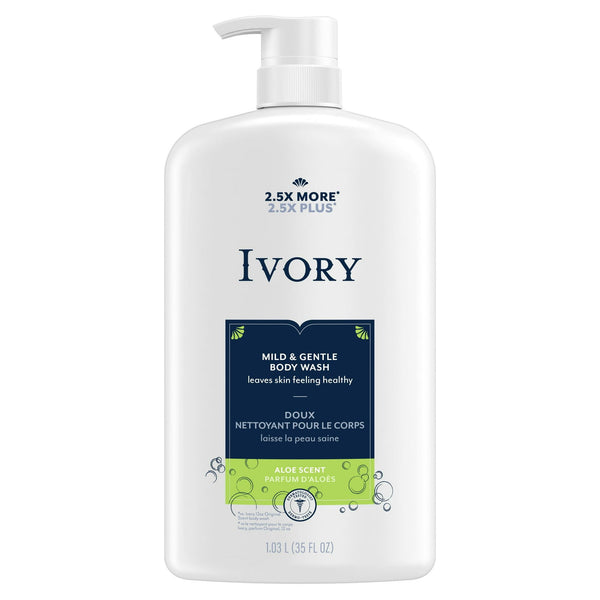 Ivory Mild and Gentle Body Wash, Aloe Scent, 35 oz EasyOptionXY LLC